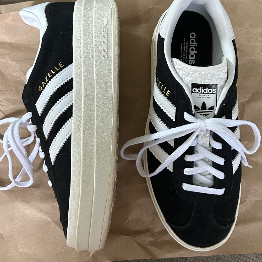 Adidas Gazelle Black and White Men's Shoes